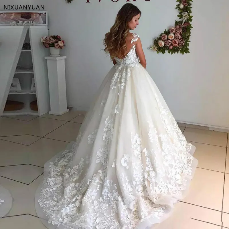 Сексуальное кружевное платье с открытой спиной и иллюзией на шее, а-силуэт, свадебные платья, свадебное платье, платье для свадьбы, с рукавами-крылышками, свадебные платья