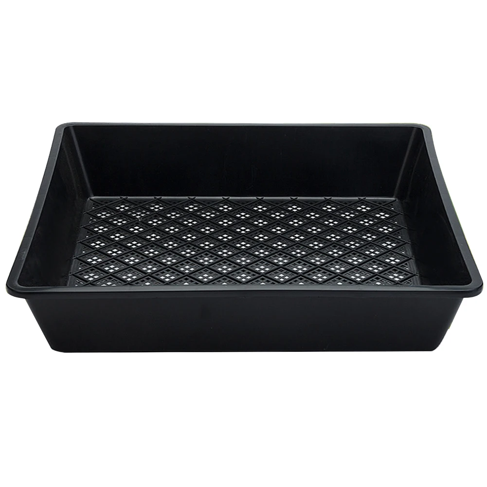 Flower Pots Seedling Starter Strength Germination Non Toxic Planting Heat Preservation Black Nursery Tray Garden Flat Bottom