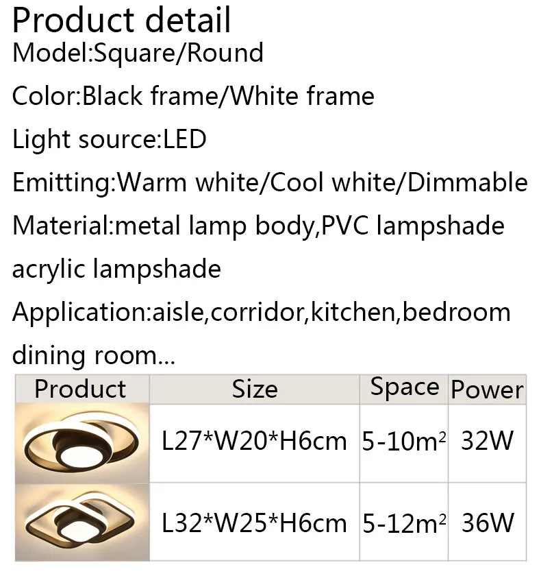 LED Chandelier Home Light for Living Room Bedroom Modern Ceiling Chandeliers Lighting Small Lamps Aisle Corridor Stair Lights shell chandelier