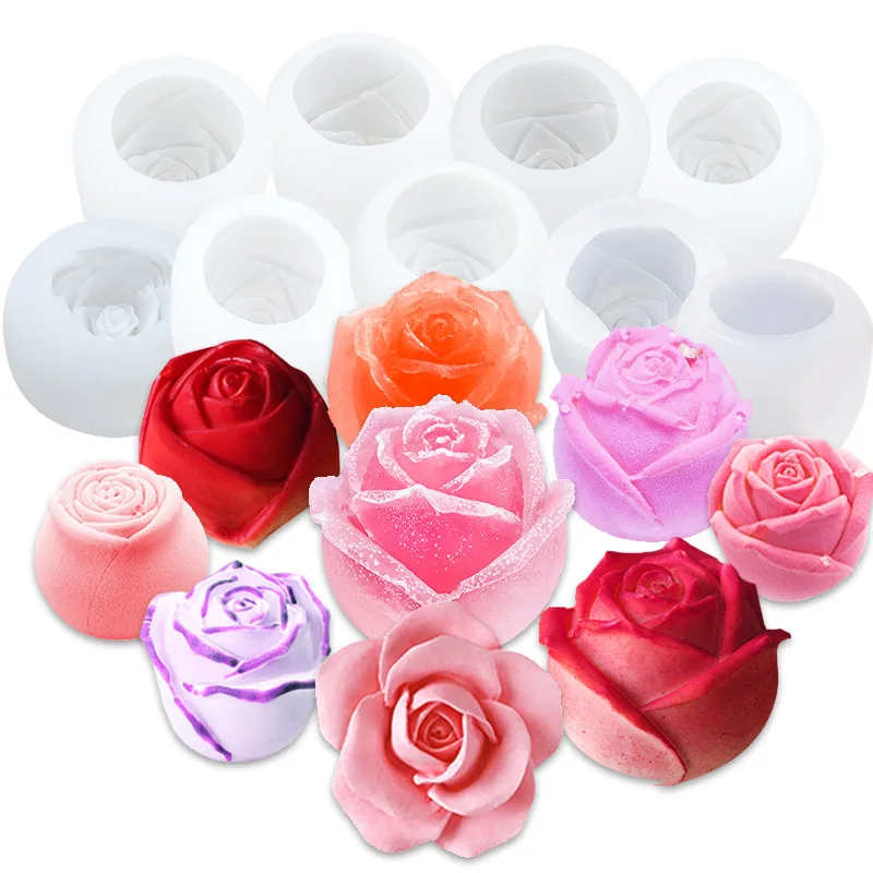 Rose Ice Cube Mold, Heart Shapes Ice Cube Tray, Silicone Ice Mold Fun  Shapes with Clear Funnel-type Lid, 3 Heart & 3 Rose Ice Balls for Chilling  Whiskey Cocktails Drinks, Black 