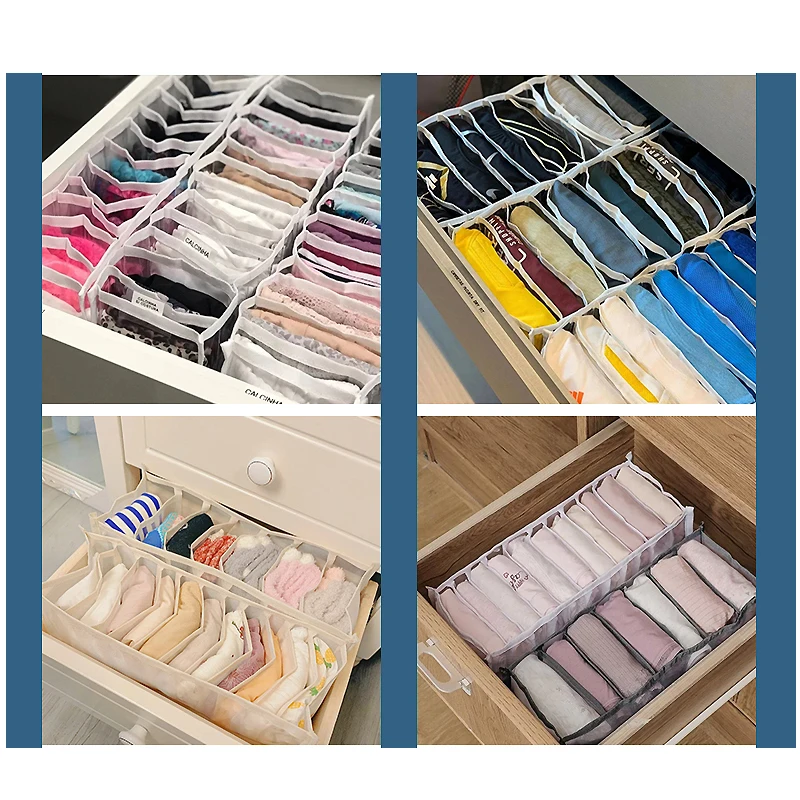 New home foldable wardrobe storage rack for jeans storage box T-shirt and leggings drawer storage rack drawer 4