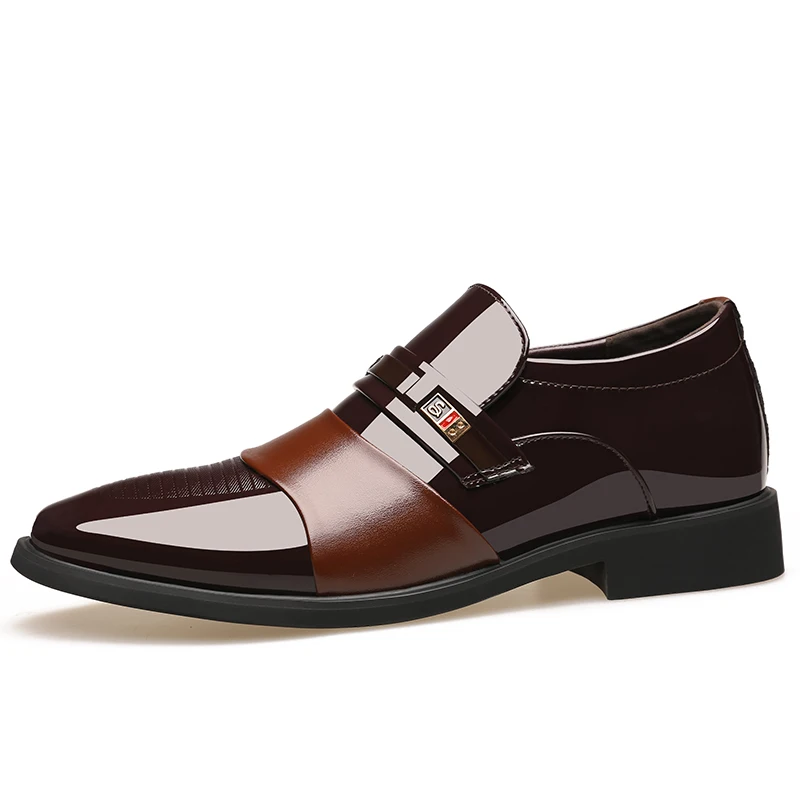 Business Oxford Leather Shoes Men Breathable Formal Dress Shoes Male Office Wedding Flats Footwear Mocassin Homme 3#15D50 Business Oxford Leather Shoes Men Breathable Formal Dress Shoes Male Office Wedding Flats Footwear Mocassin Homme 3#15D50