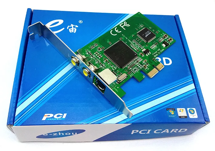 "E ZHOU" EZRC23881 pci-elav карта захвата, PCIE для AV мониторинга медицинской HD карты видеозахвата(чип CX23881