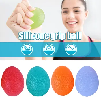 

Grip Ball Shaped Stress Finger Massage Silicone Fitness Relief Exercise Gripper Forearm Strengths Power YA88