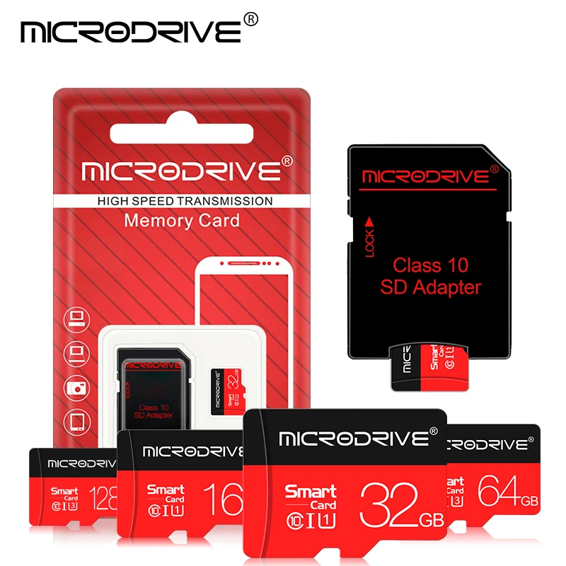 Micro sd карта 8 ГБ 16 32 64 Гб 128 SDXC/SDHC класс 10 TF флэш памяти мини для