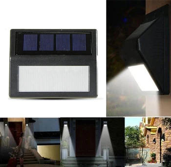 

1pc LED Solar Power Light Sensor Wall Light Outdoor Waterproof Garden Lamp Solar Power Light Solar Sconces