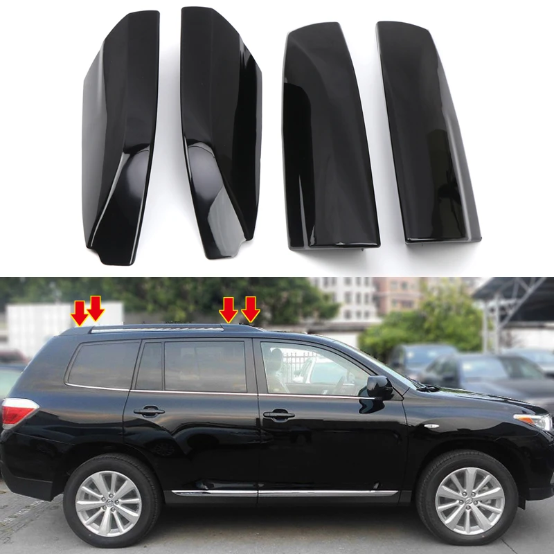 Car Styling Roof Rack Cover Bar Rail End Replacement Shell Accessories