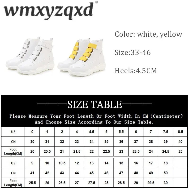 Women's Vulcanize Shoes Comfortable Breathable Fashion Ladies Platform Sneakers Width Lace Up Large Size Boots 33-46 WMXYZQXD