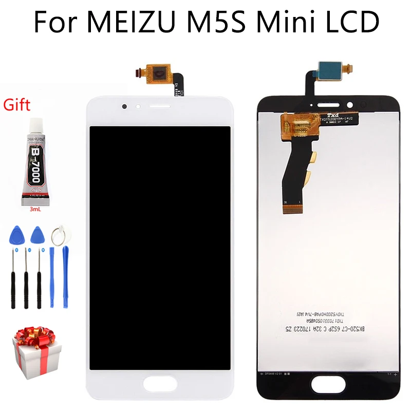 5.2" Original LCD For MEIZU M5S mini LCD Display Touch Screen AAA Quality Assembly Free Tools For MEILAN 5S M612H M612M Display