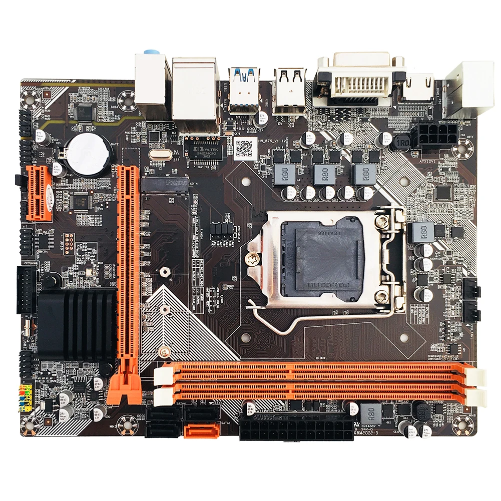 Материнская плата B75 для настольного компьютера разъем M.2 SSD USB 3 0 SATA ЦП DDR3 ПАМЯТЬ
