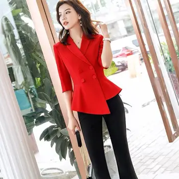 

2019 Summer Occupation Pack Women's Middle School Sleeve Suit Suit Temperament Small Suit Beauty Teachers' College