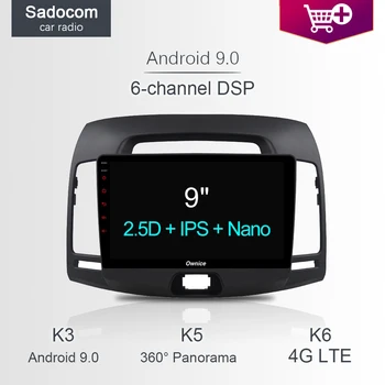 

9" DSP IPS Car multimedia DVD Player 64GB ROM 4GB RAM car radio map Radio TPMS OBD Android 8.1 for Hyundai Elantra 2007 -2011