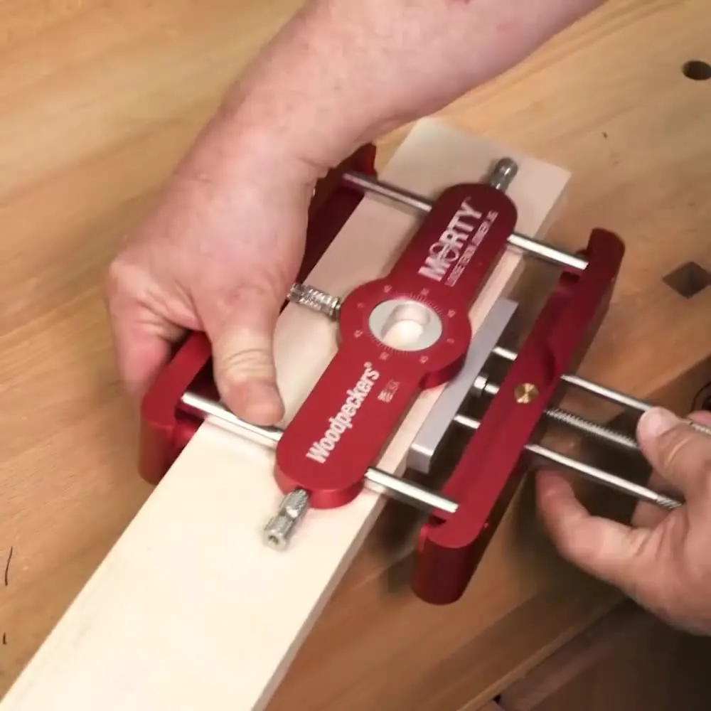 Precision Mortising Jig Loose Tenon Joinery Jig 2 in 1 Punch Locator