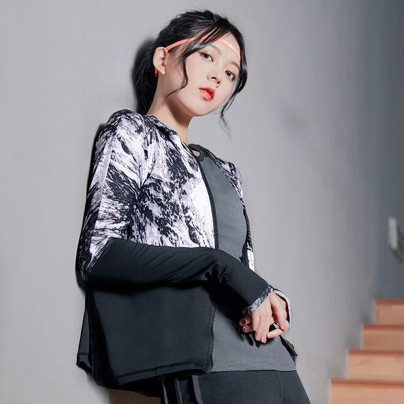 Yoga Crop Top Primavera Estate Yoga Top Gilet Da Donna Top Cappotto Con Cerniera Cardigan Top Deportivo Mujer Camisetas