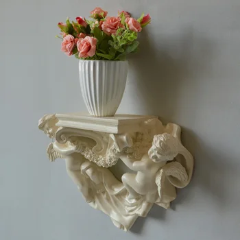 

Wall Sticke European Creative Resin Angel Wall Hanging Crafts Home Wall Decorations Racks