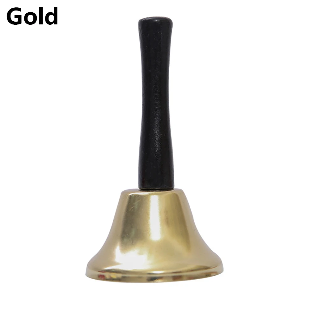 gold Золотой/Серебряный школьный ресторан для вызова обслуживания в отелях прием вызов Рождество колокольчик услуги ручные колокольчики Jingle Rlngtones Рождественский Декор - Цвет: gold