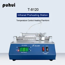 PUHUI T-8120 постоянного Температура инфракрасного нагрева станция SMD PID Контроль температуры нагрева станция нагрева Plamform