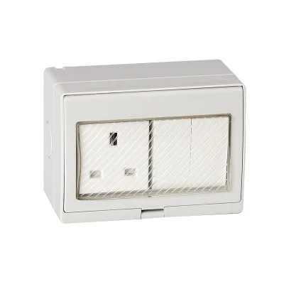 

SaipWell 2-bit double-control switch plus British standard socket