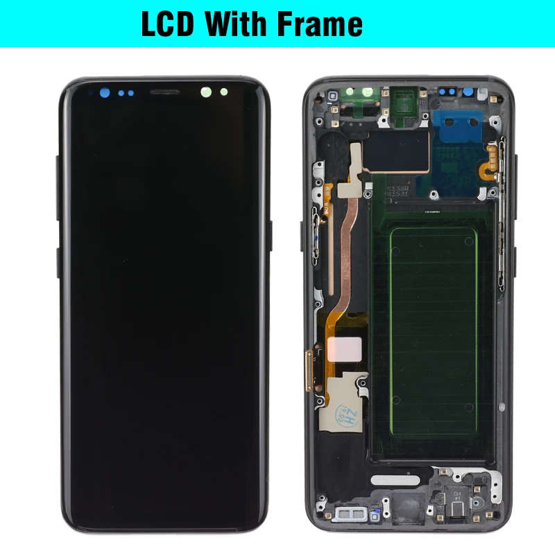 Супер AMOLED для Samsung Galaxy S8 plus G950 G950F G955fd G955F сгоревший теневой ЖК дисплей с
