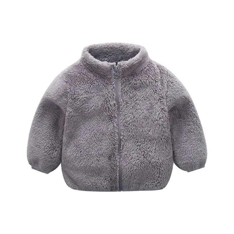 Infant Baby Boys Girls Autumn Winter Warm Plush Coat Jacket Cute Kids Outerwear New Arrival