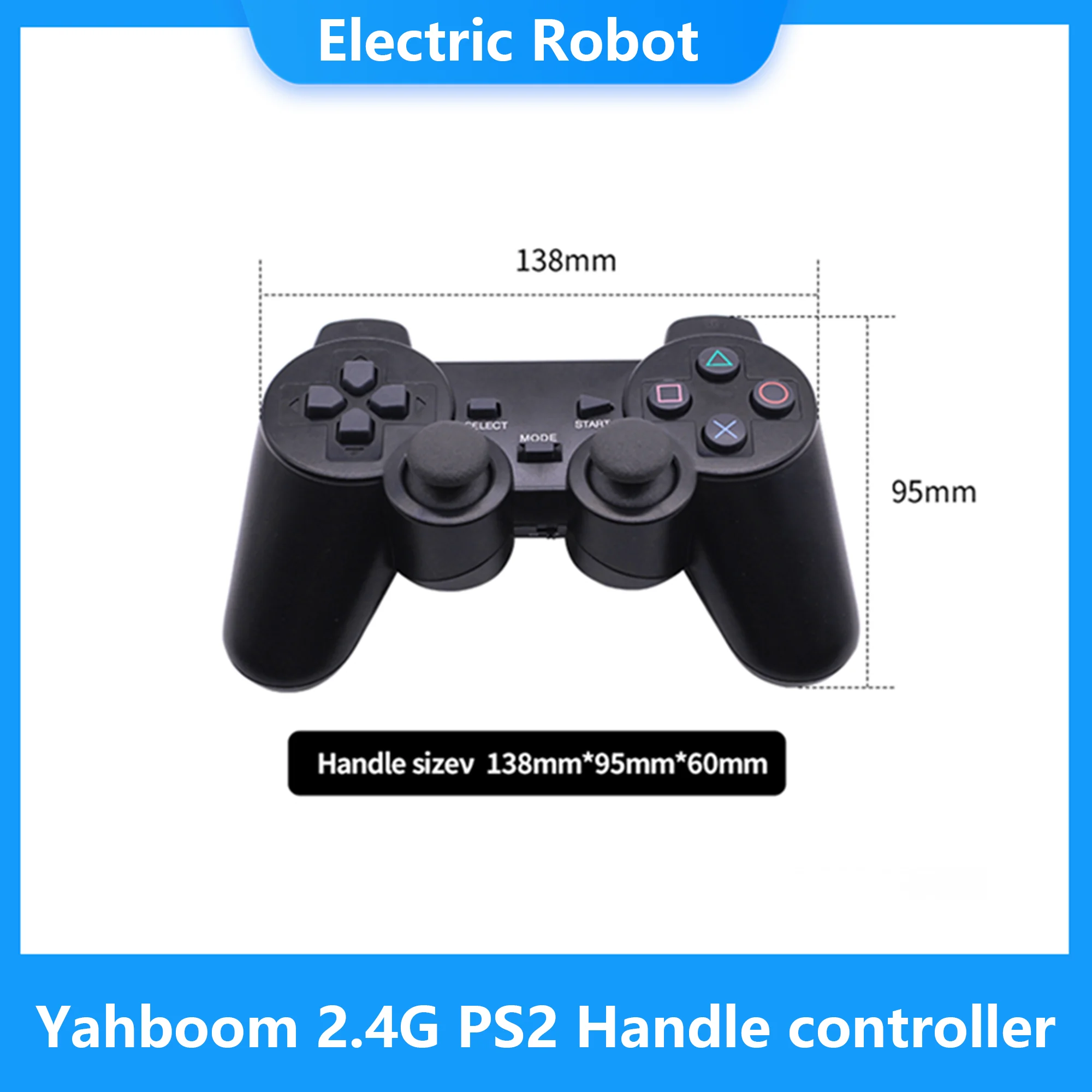Yahboom 2.4G  PS2 ڵ Ʈѷ, κ Ʈ ڵ  