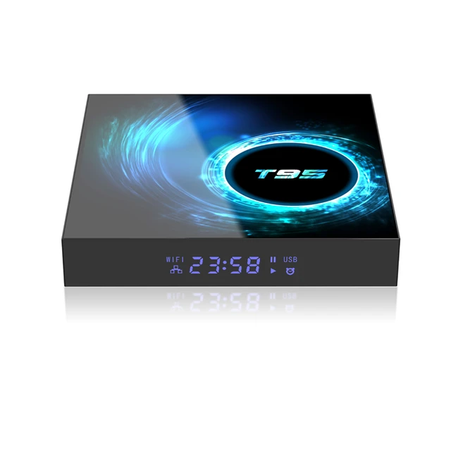 Android 10.0 TV Box, T95 Android Box 4GB RAM 32GB ROM Allwinner H616  Quad-core Smart Android TV Box 64bit, Support 2.4G/5.0G Dual WiFi 6K Utral  HD /