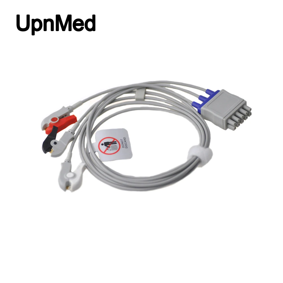

Compatible for Drager Siemens 3 lead ECG lead wires with Clip, AHA standard