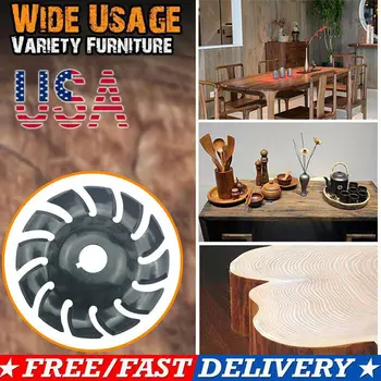 

Electric Angle Grinder Shaping Blade Wood Carving Disc Cutting Woodwork Tool US
