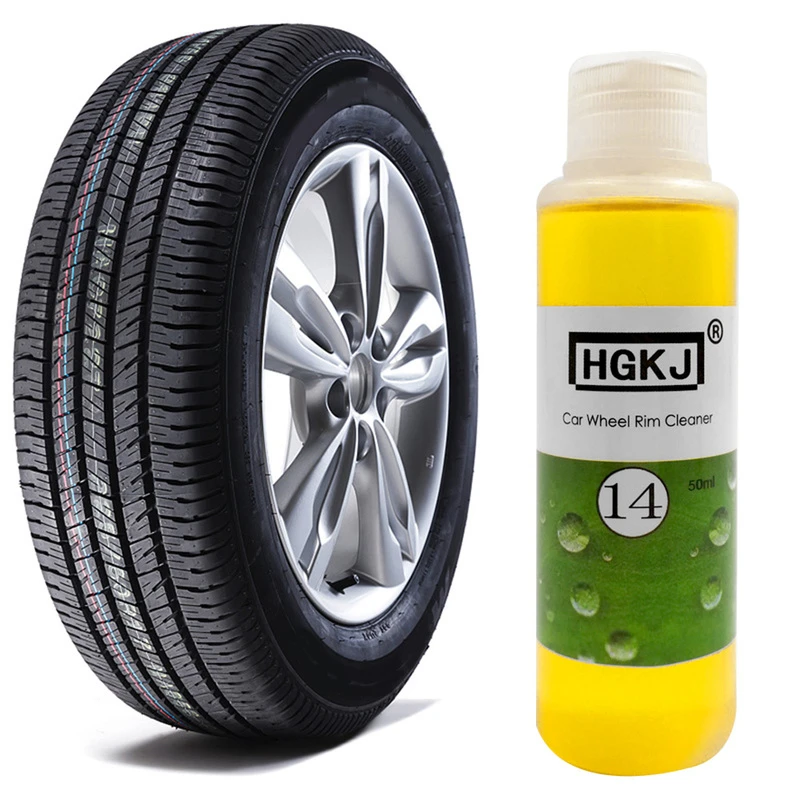 HGKJ-14 Portable Car Rim Care Wheel Ring Cleaner Dropshipping High Concentrate Auto Tire Detergent Cleaning Agent longest lasting car wax