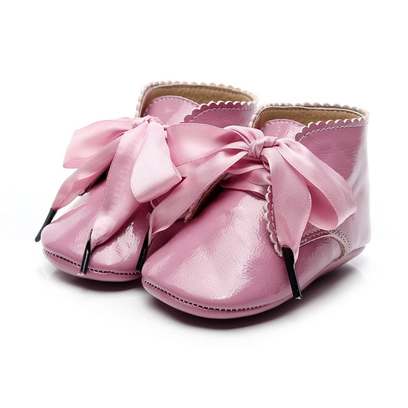 Детская обувь для маленьких девочек; модные теплые кроссовки принцессы из искусственной кожи на шнуровке; обувь для малышей