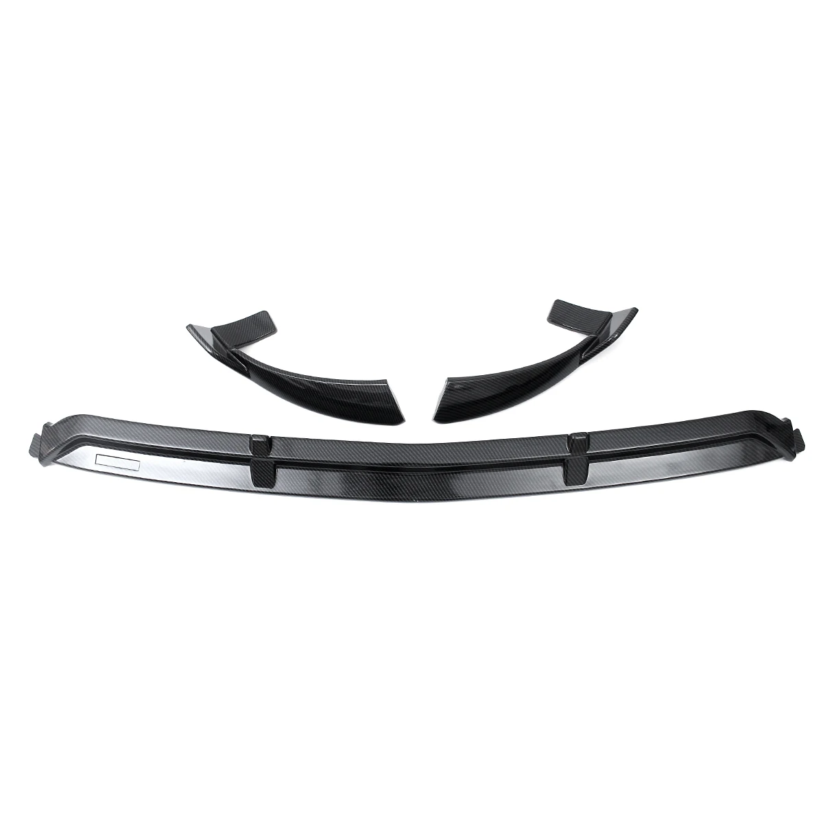 

High Quality Carbon Fiber Look Car Front Bumper Splitter Lip Spoiler Diffuser Cover Lid For Mercedes For Benz GLC X253 2016-2019