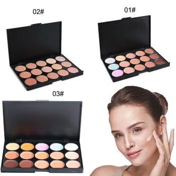 

15 Color Waterproof Concealer Palette Face Contour Bronzer Foundation Cream Makeup Facial Make Up Makeup Concealer TSLM1