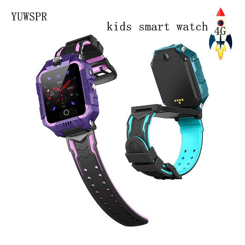 4G Children Smart Watch Rotating dial GPS Position Dual cameras Video Call Waterproof Kids Watch Safety Wristband T10-360° 1pc enlarge