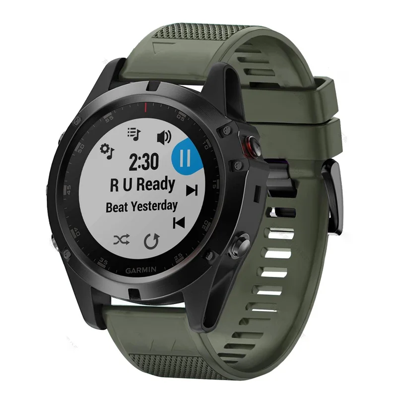 Ремешок для наручных часов Garmin Fenix 5X5 5S 3 3HR D2 S60 gps Смарт-часы, сменный силиконовый ремешок для часов - Цвет: color 8