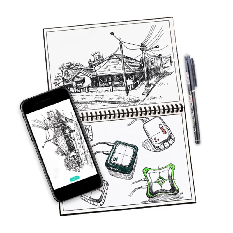

2020 New Smart Reusable Erasable Spiral A5 B5 Notebook Paper Notepad Pocketbook Diary Journal Office School Drawing Gift