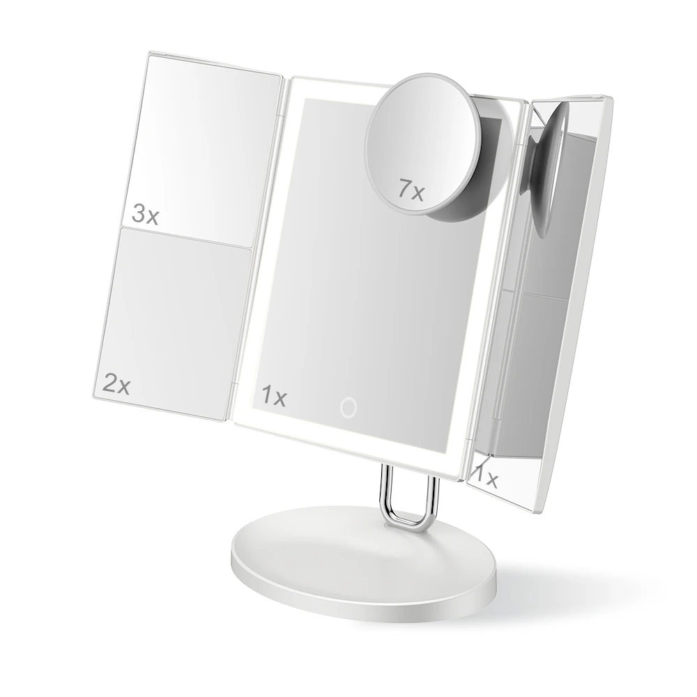 Зеркало для макияжа TOUCHBeauty увеличительное зеркало 1X 2X 3X 7X туалетного столика с