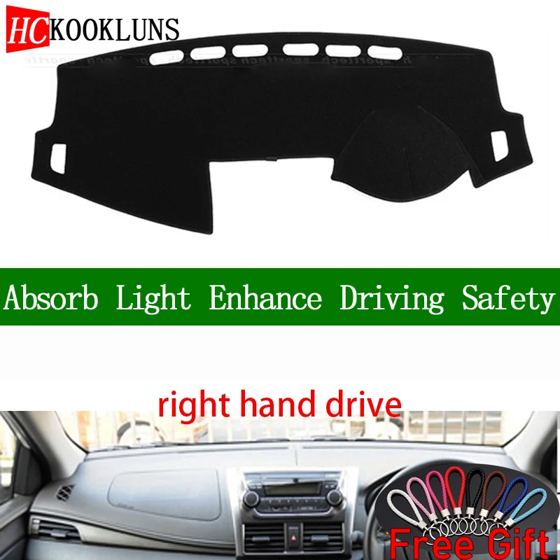 

For Toyota yaris L 2013 2014 2015 2016 2017 2018 2019 Right Hand Drive Dashboard Cover Car Stickers Mat Interior Accessories