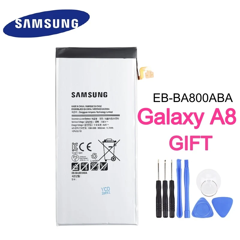 Сменные Аккумуляторы Samsung GALAXY A8 2015 A8000 A800F A800S A800YZ оригинальный аккумулятор 3050 мА/ч