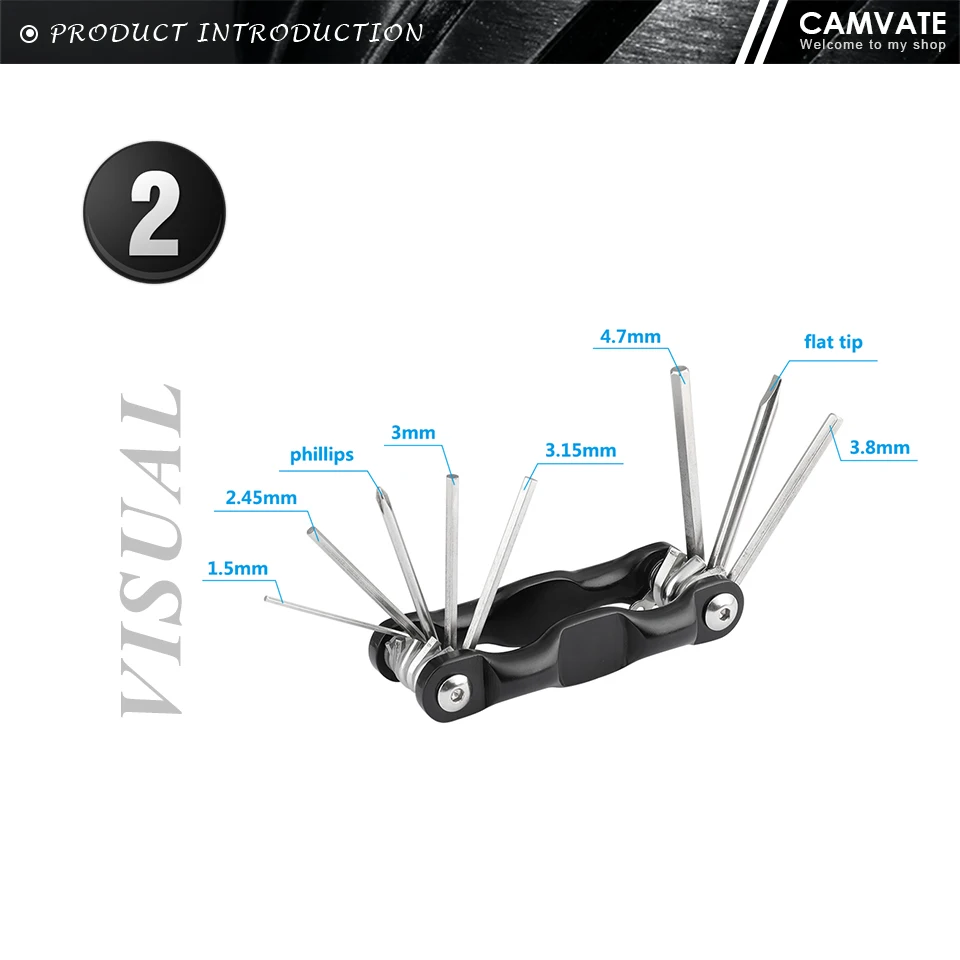 Multi-purpose 8 in 1 Folding Screwdriver Kit Wrench Set Portable Hand Tool Set A