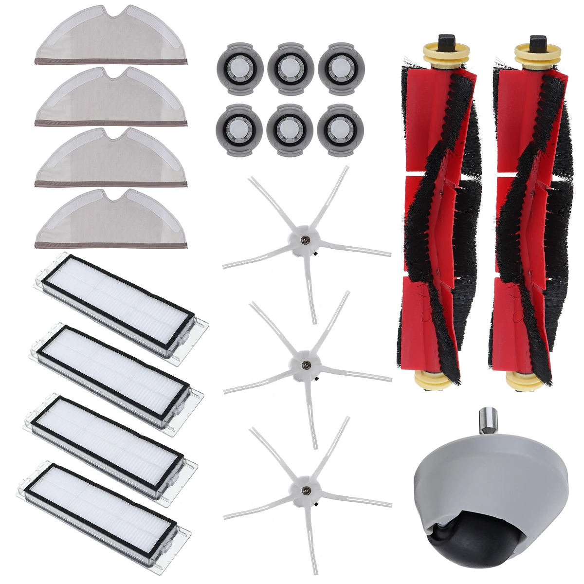 20pcs Clean Wheel Hepa Filter Main Brush Accessories For Xiaomi