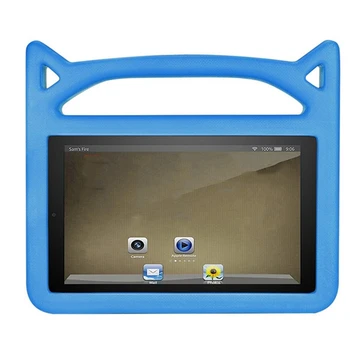 

All New Kids Case for 2019 7 Inch Tablet - Kid-Proof Handle Protective Cover with Built-In Stand for 7 Inch Display Tablet(Blue)