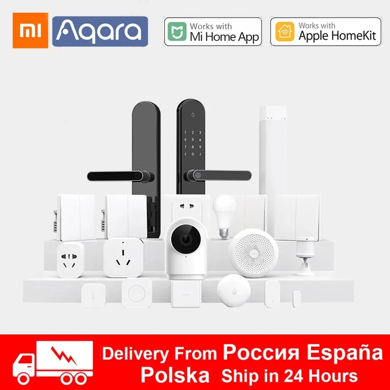 Набор для умного дома Xiaomi Aqara хаб 3 настенный беспроводной переключатель лампа