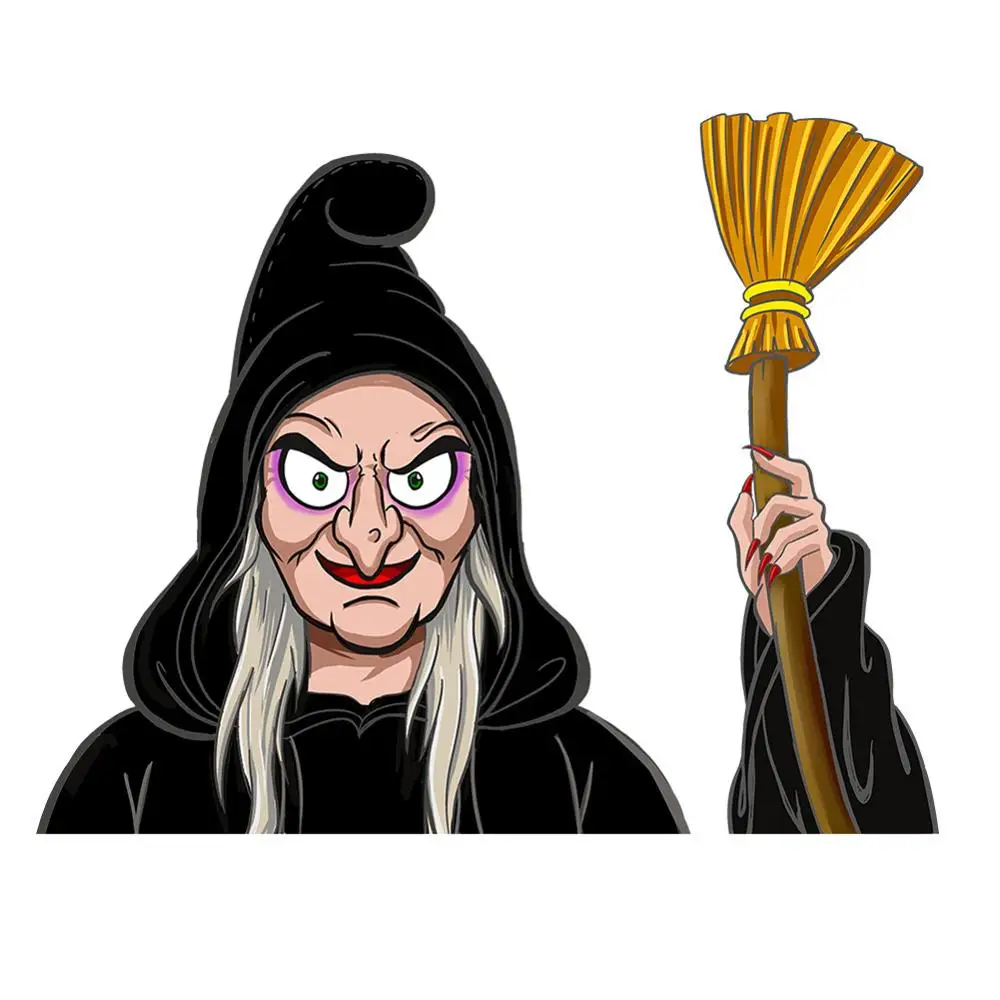 Halloween Witch Наклейки для автомобиля на Хэллоуин, задние наклейки на ветровое стекло, украшения на Хэллоуин, наклейки для стеклоочистителя, Стайлинг автомобиля, стеклоочиститель заднего окна, наклейки - Цвет: Halloween Witch