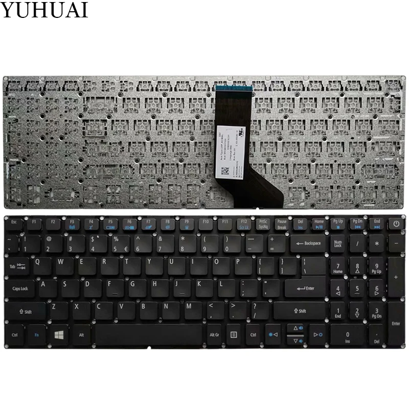 US клавиатура для ноутбука acer Aspire E5-573 E5-573T E5-573TG E5-573G LV5T_A50B Extensa EX251 EX2511G черный