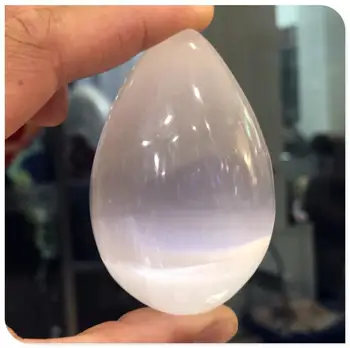 

energy stone Natural selenite crystal gemston egg twist point healing chakra Christmas gift remove negative energy
