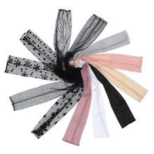 

1Pair Summer Women's Mesh Lace Gloves Thin Sun Protection UV Light Long Sleeved Bike Breathable Cycling Driving Arm Sleeves