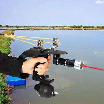 

Hunting Fishing Slingshot Folding Wrist Brace Shooting Catapult Archery Arrows