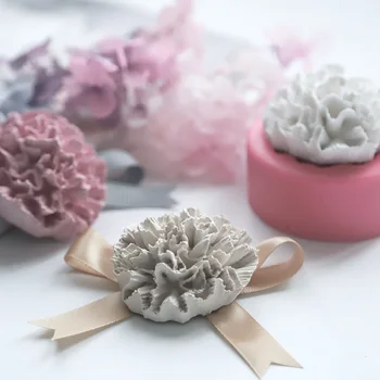 

silicone gel mold making chocolate cake decoration tools DIY mold making 3D soap mold flower shape cake decorative candle mould