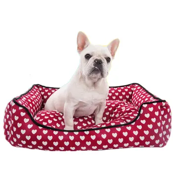 

Pet Dog Bed Printing Removable Cottom Warm Dog House For Puppy Large Dogs Antiskid Bottom Cushion Kennel Dog Baskets Pet Mat Bed