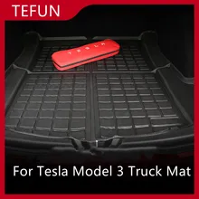 Tapis de coffre avant et Cargo Durable, accessoire de voiture pour tesla modèle 3, tapis de Modification en élastomère thermoplastique noir, accessoire auto